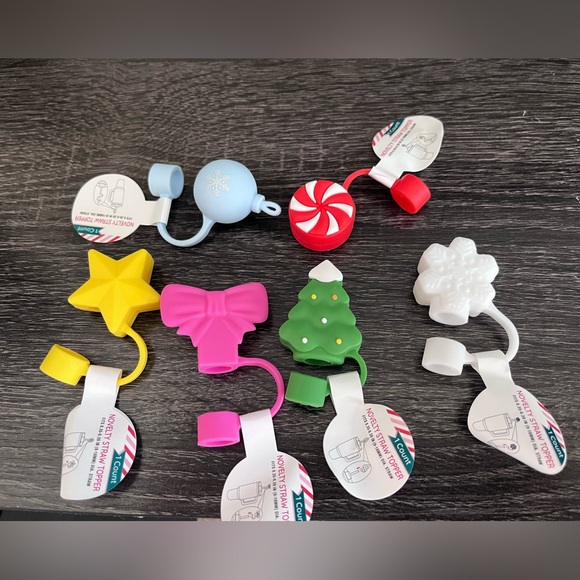 Target Bullseye Christmas Straw Toppers (Full set)🍭 - Picture 1 of 7
